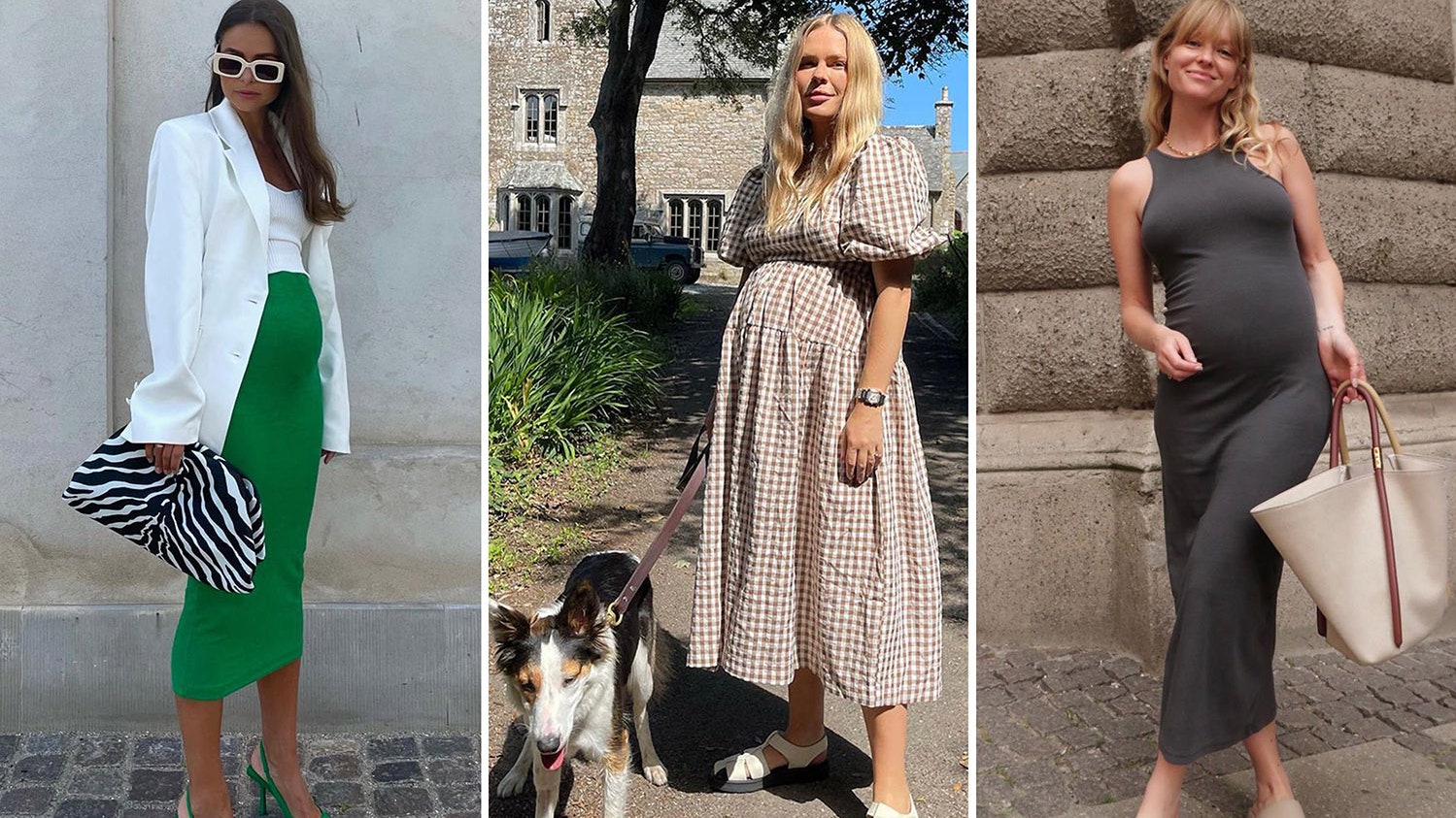 Одежда для беременных образы модных блогеров