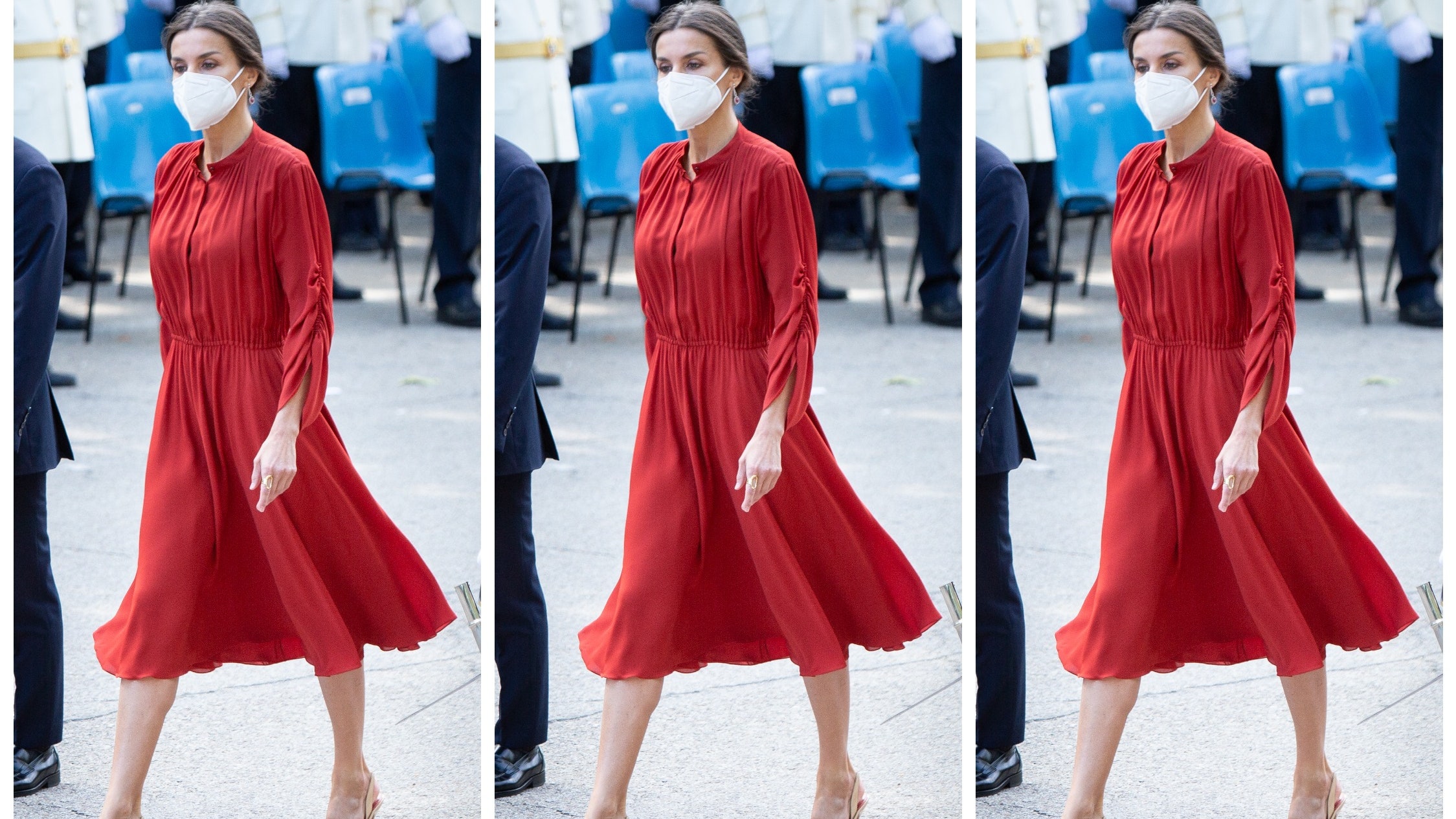 Образ дня испанская королева Летиция в самом универсальном платье этого лета