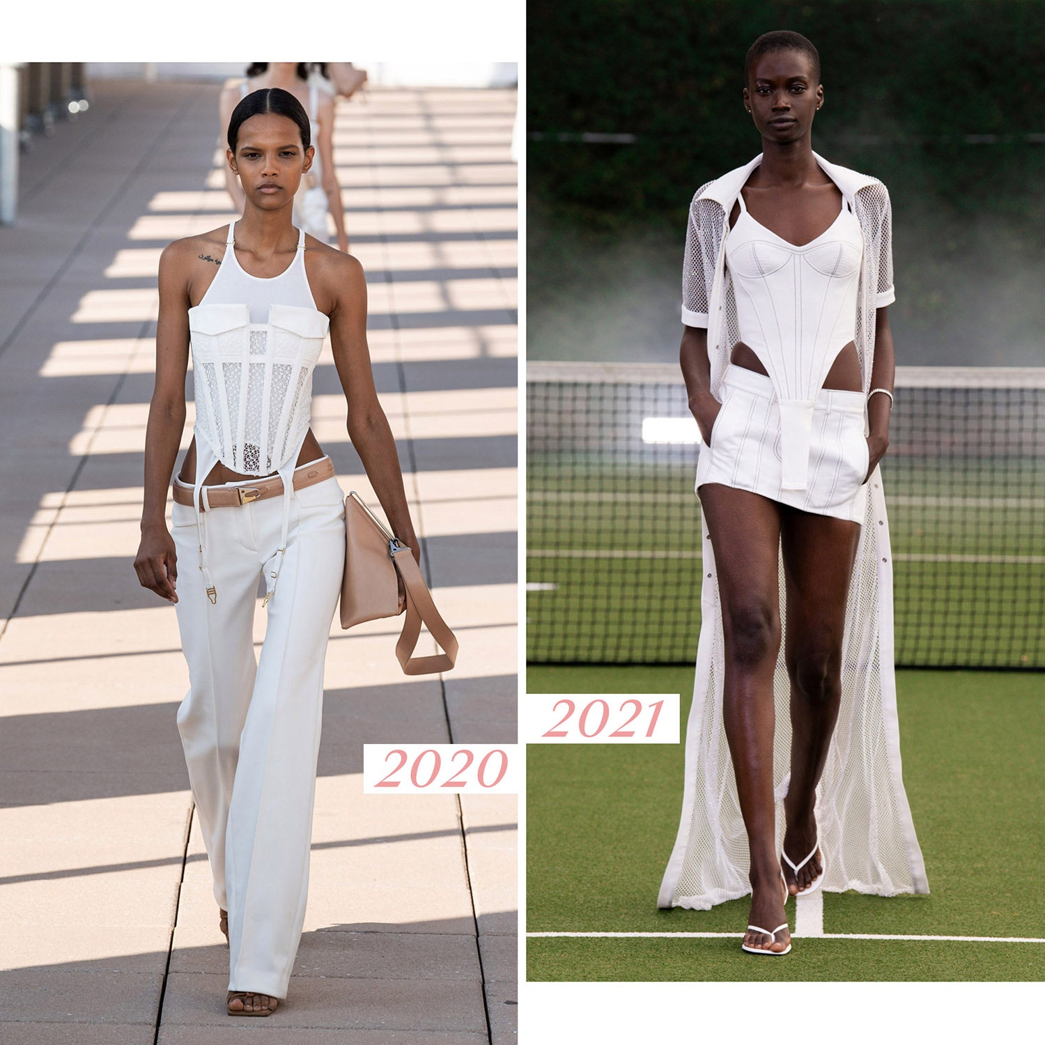 Dion Lee весналето 2020 и David Koma весналето 2021