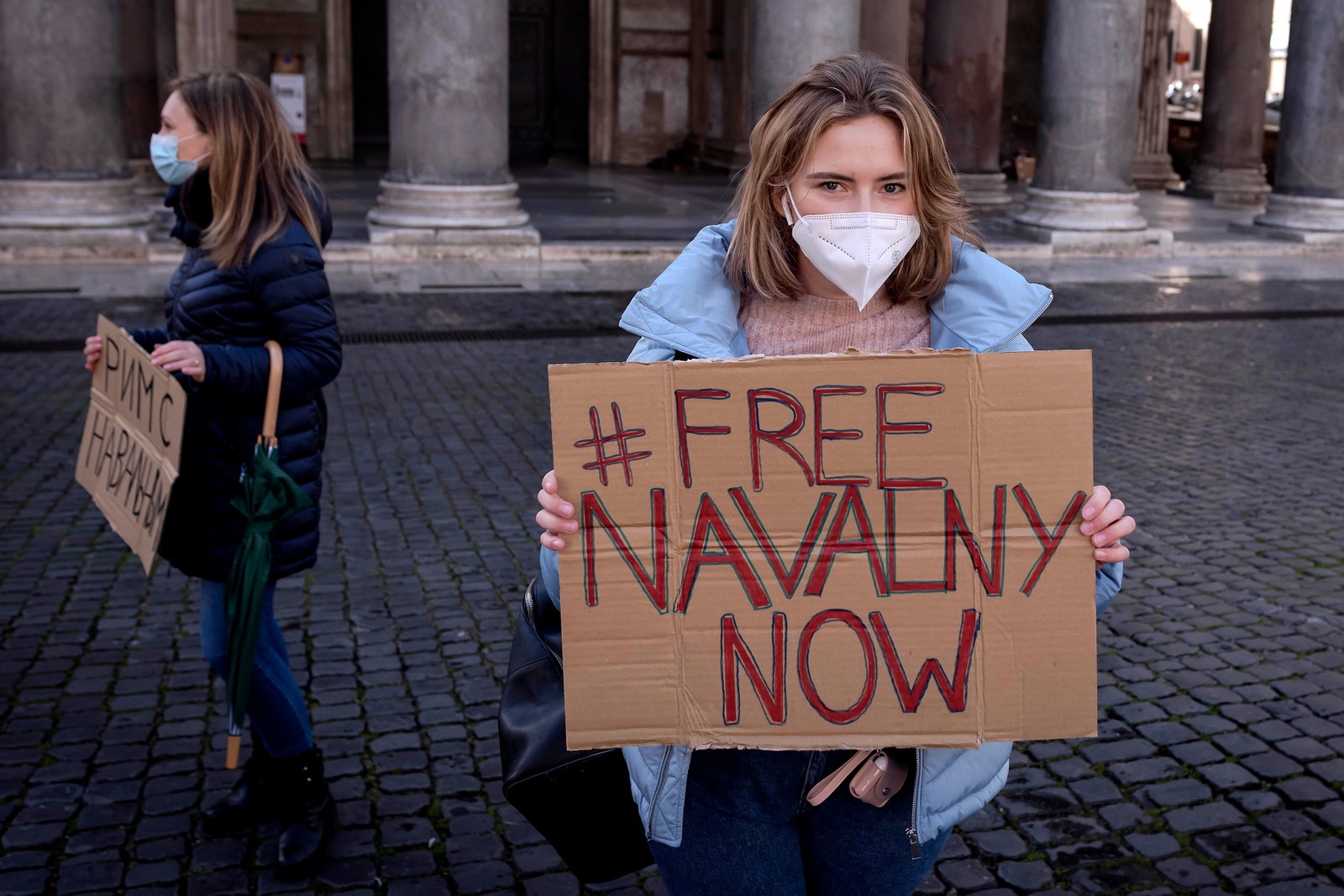 Акция протеста в Риме