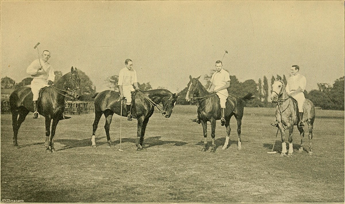 Британские игроки в поло в Индии 1902 год
