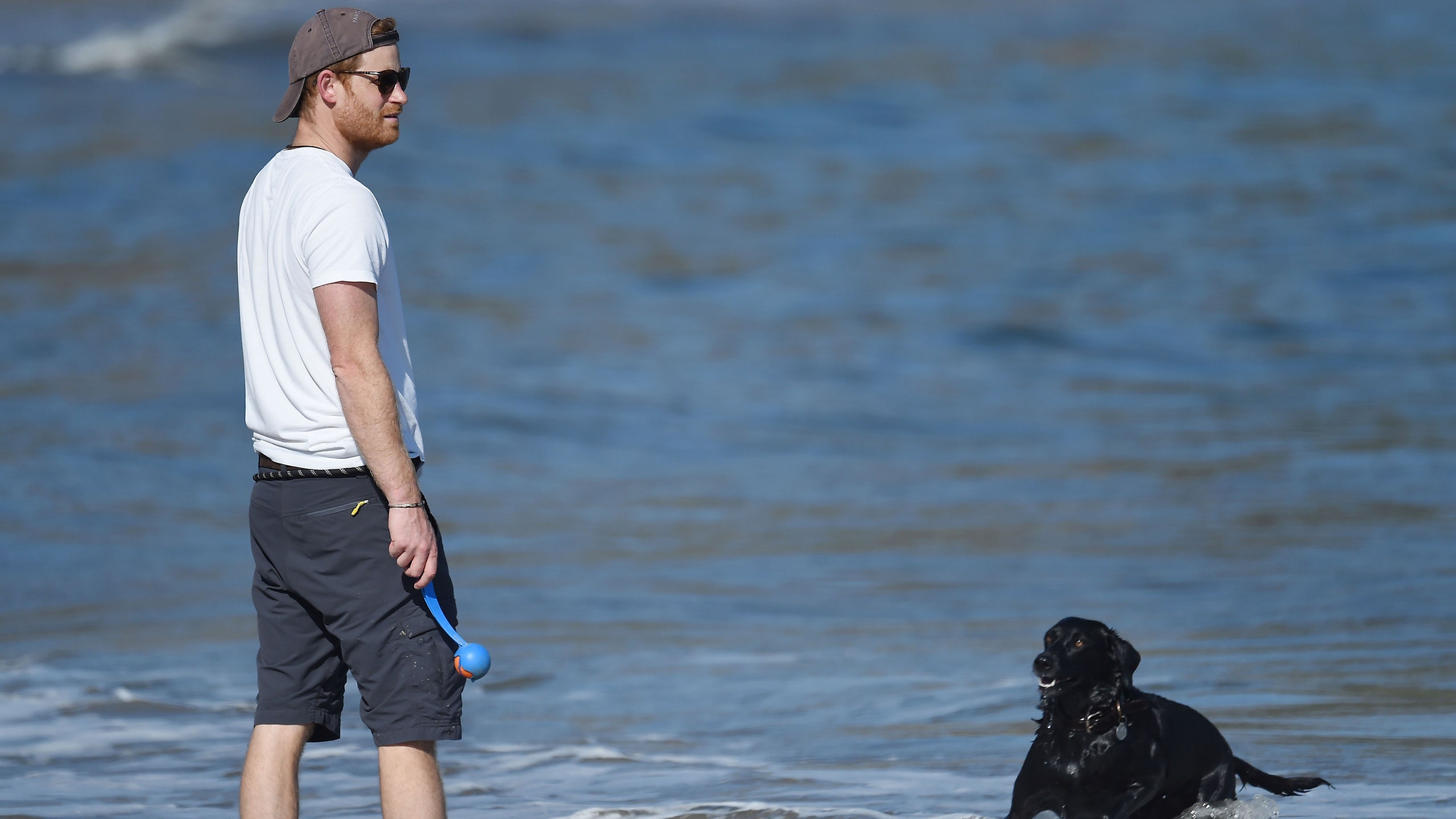 Узнали этого парня в кепке и шортах А это принц Гарри гуляет с собакой в Калифорнии