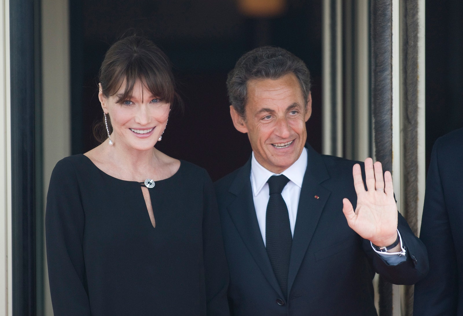 Николя Саркози с женой Карлой Бруни