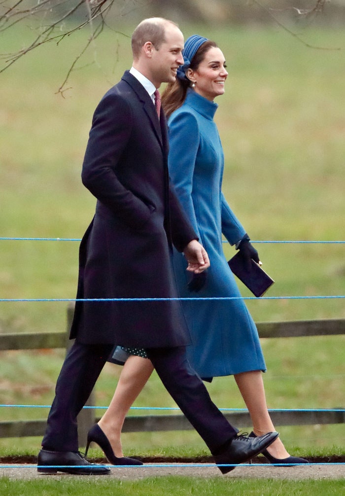 Принц Уильям и Кейт Миддлтон на церковной службе в 2019 году
