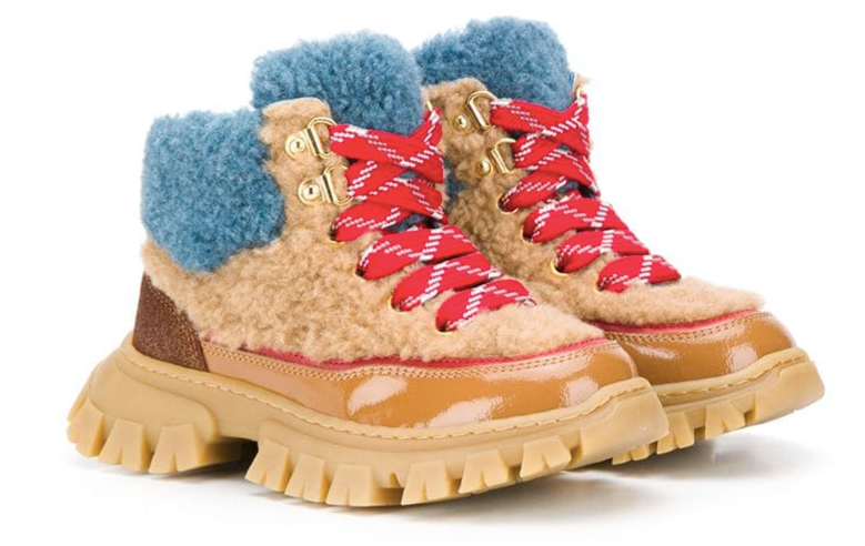 12 пар модной зимней обуви для детей