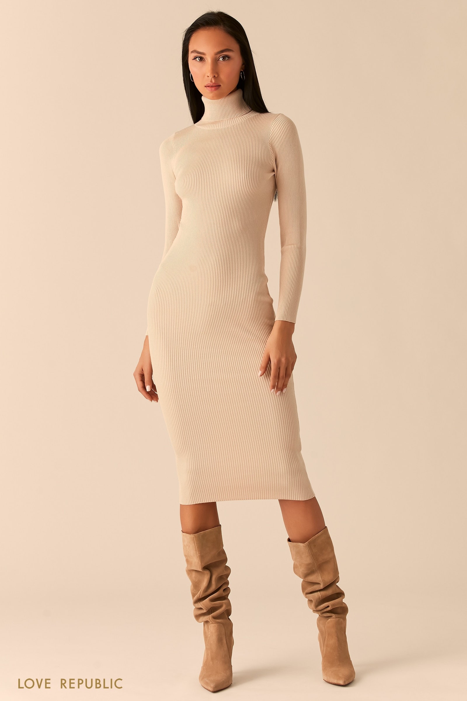 Трикотажные платья самые красивые базовые модели для зимы