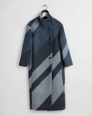 Пальто Graphic Funnel Neck Wool Coat.