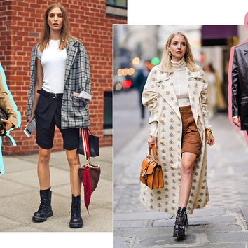 Как носить шорты осенью: 5 советов от редакторов Glamour