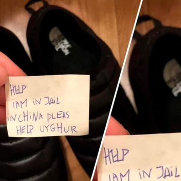 Житель Санкт-Петербурга нашел в кроссовках The North Face записку с просьбой о помощи