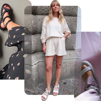 Веревочные сандалии &- самая модная обувь августа 2020
