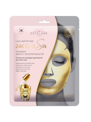 Тканевая маска сnbspзолотой фольгой 24K Gold Silk Institute Estelare.