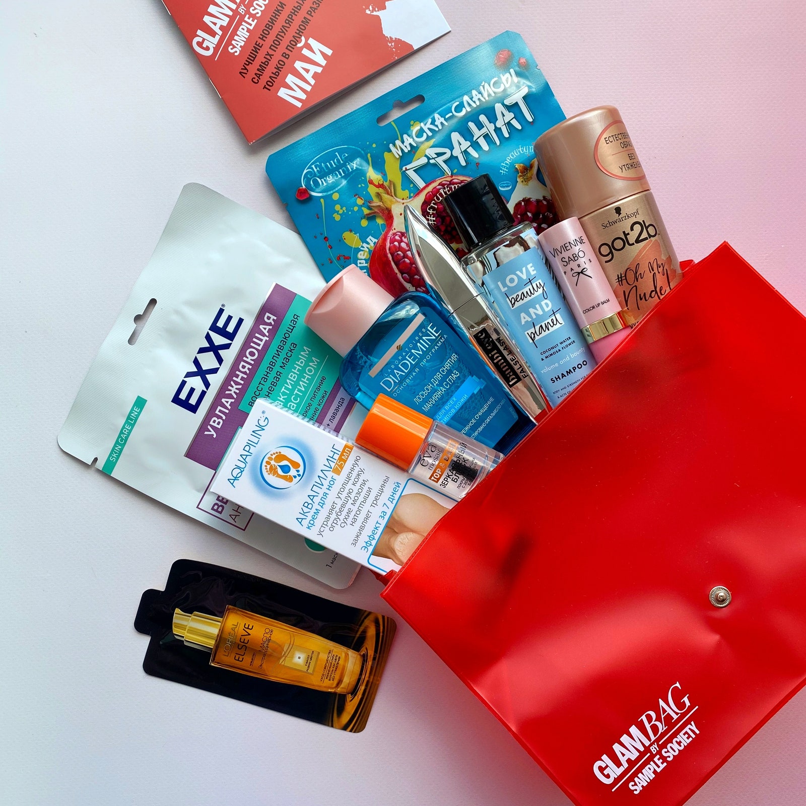 Разбираем косметичку GlamBag Май