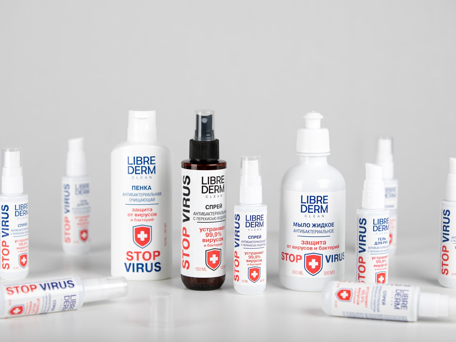 Марка Librederm выпустила антибактериальные гели для рук Stopvirus