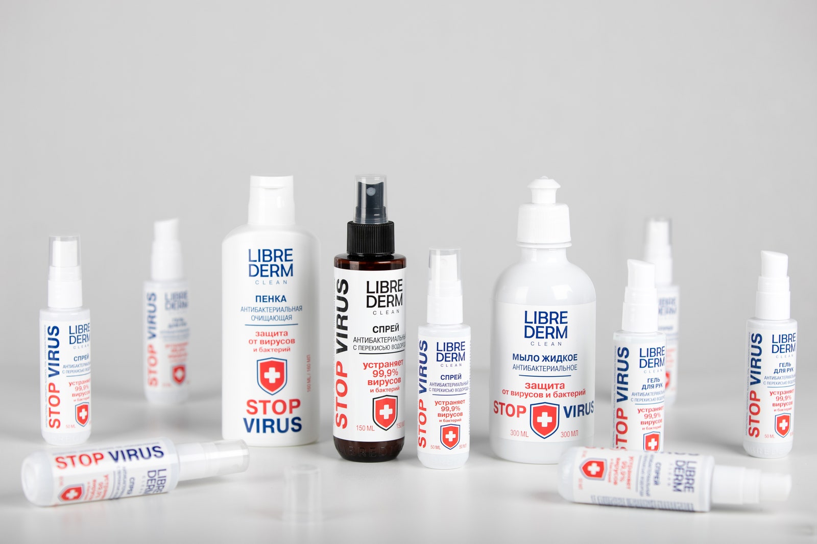 Марка Librederm выпустила антибактериальные гели для рук Stopvirus