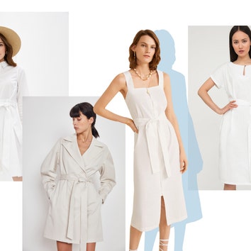 10 белых платьев из натуральных материалов: выбор Glamour