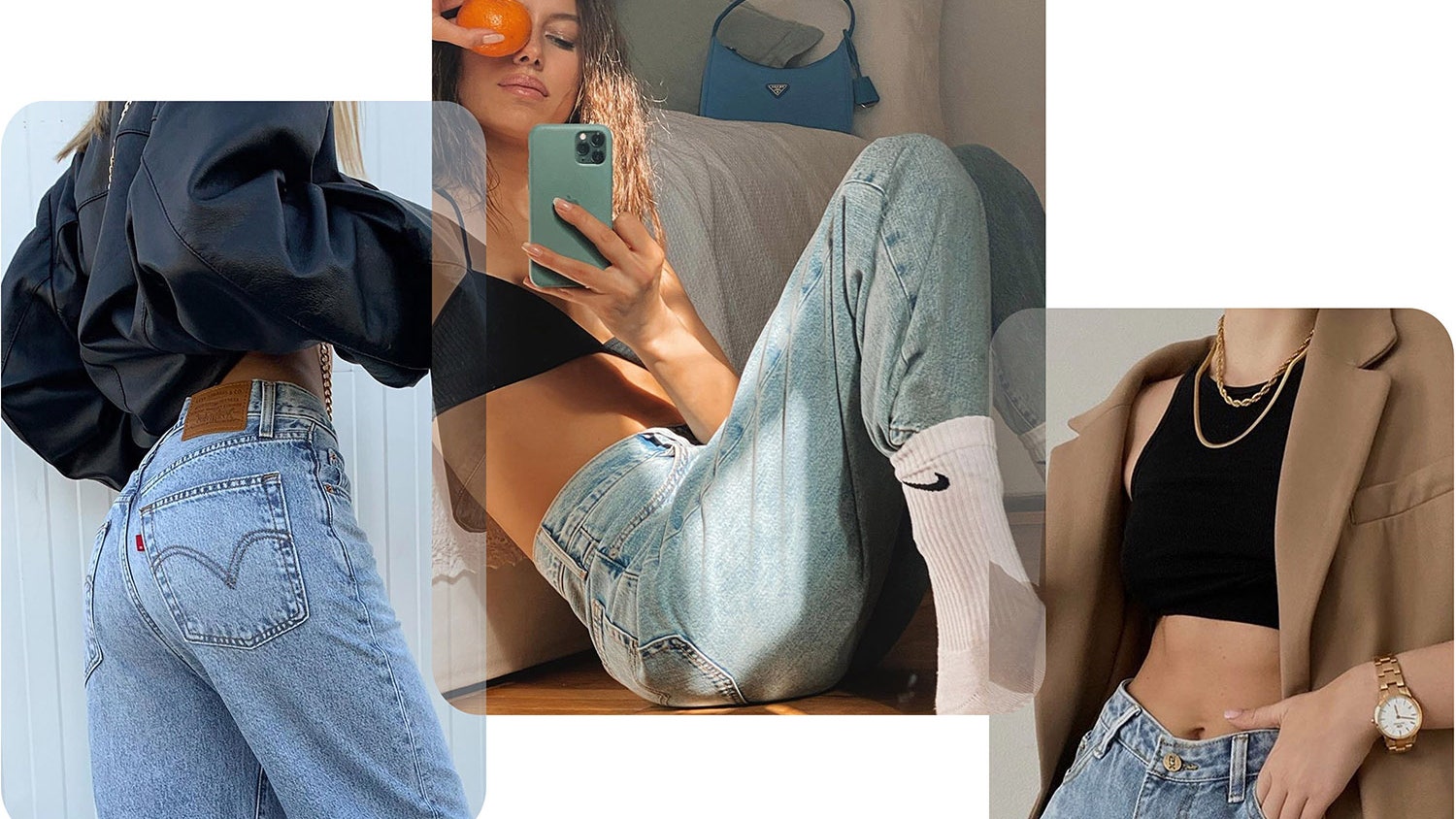 С чем носить женские джинсы клеш: фото