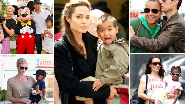 Анджелина Джоли Шарлиз Терон и другие знаменитости которые воспитывают приемных детей фото