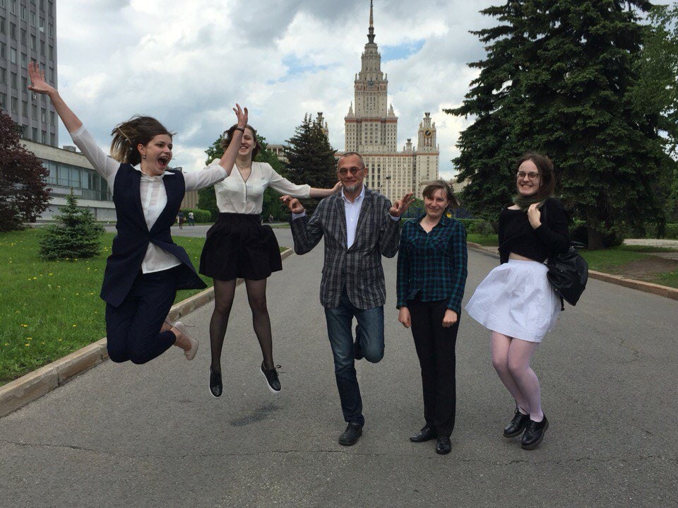 Сергей Князев со студентами