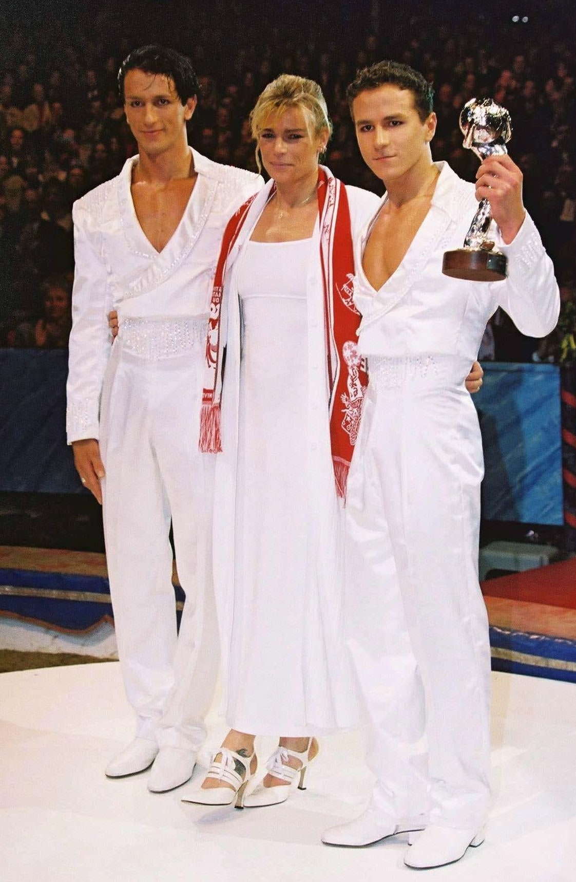 Адан Лопес Перес  и принцесса Стефания 2001 год