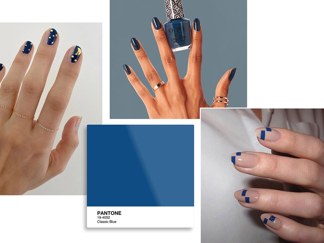 Классический синий &- маникюр в главном цвете Pantone 2020 года