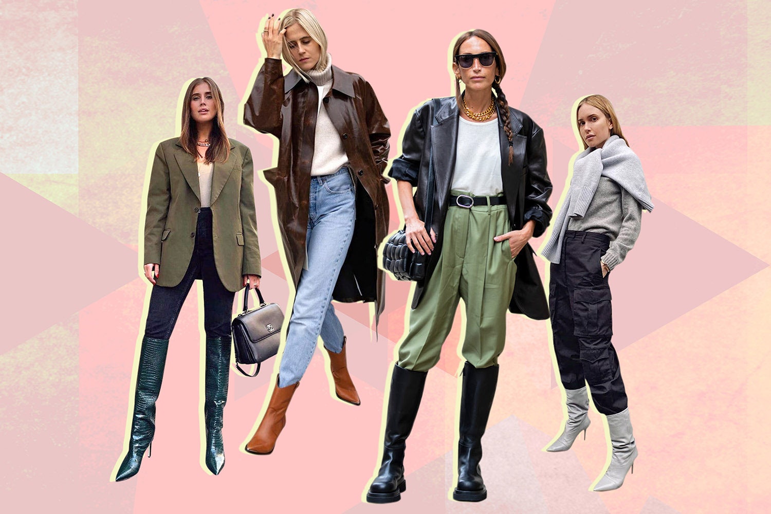 Учимся заправлять брюки в сапоги у модниц Инстаграм | Glamour