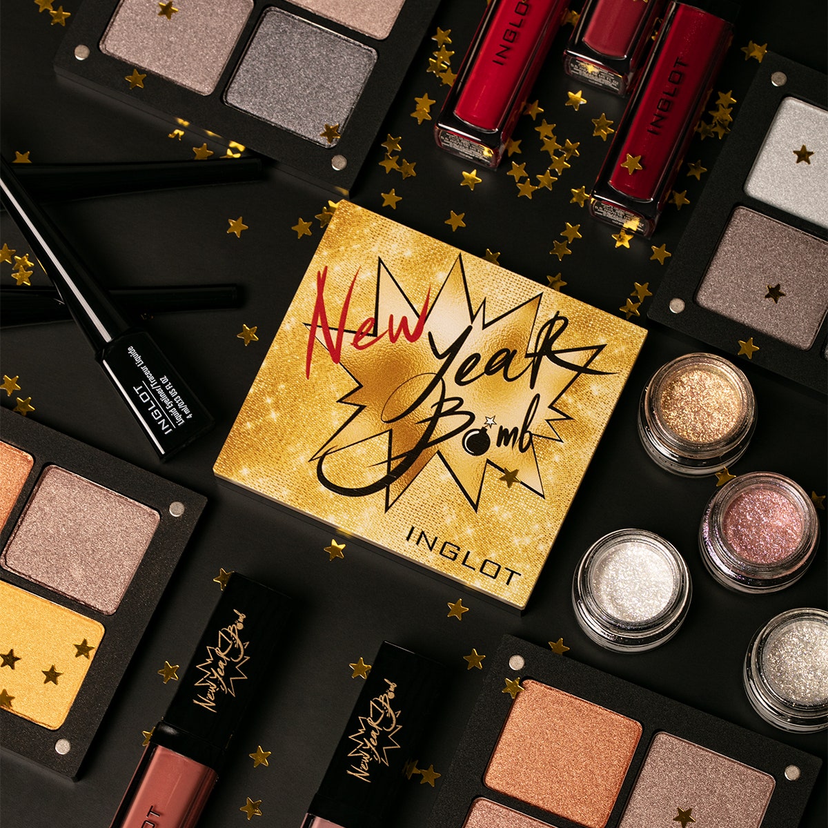New Year Bomb — новая коллекция макияжа от Inglot