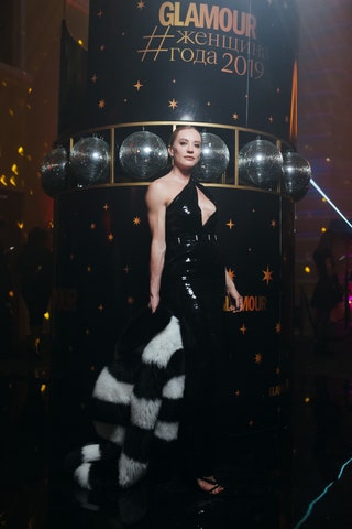 Наташа Давыдова вnbspплатье Saint Laurent.