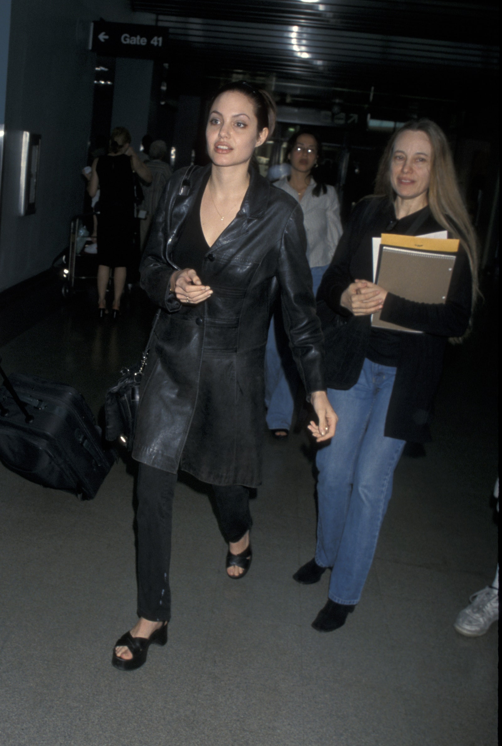 Анджелина Джоли с матерью Маршелин Бертран