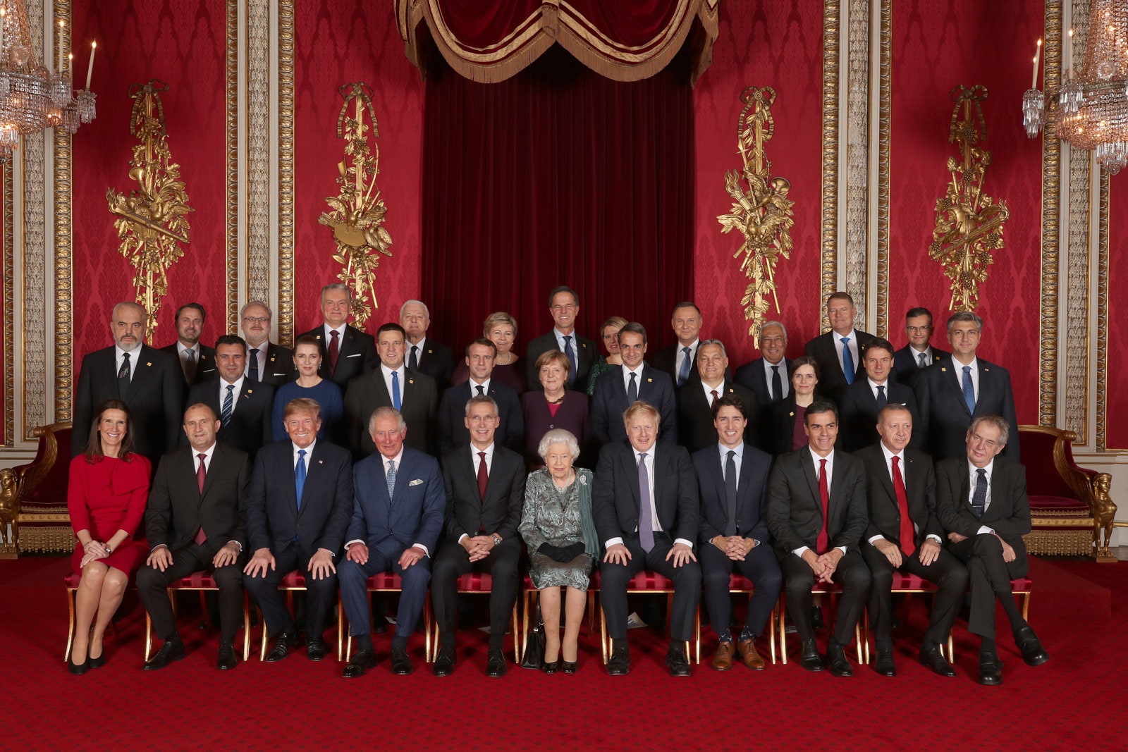 Мелания Трамп Кейт Миддлтон и другие гости юбилейного саммита НАТО в Букингемском дворце