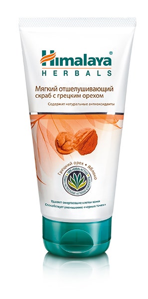 Мягкий отшелушивающий скраб сnbspгрецким орехом 150nbspмл Himalaya.