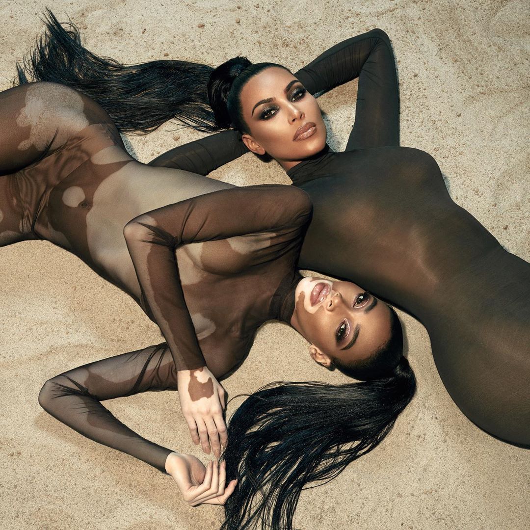 Ким Кардашьян выпустила совместную коллекцию макияжа с Винни Харлоу