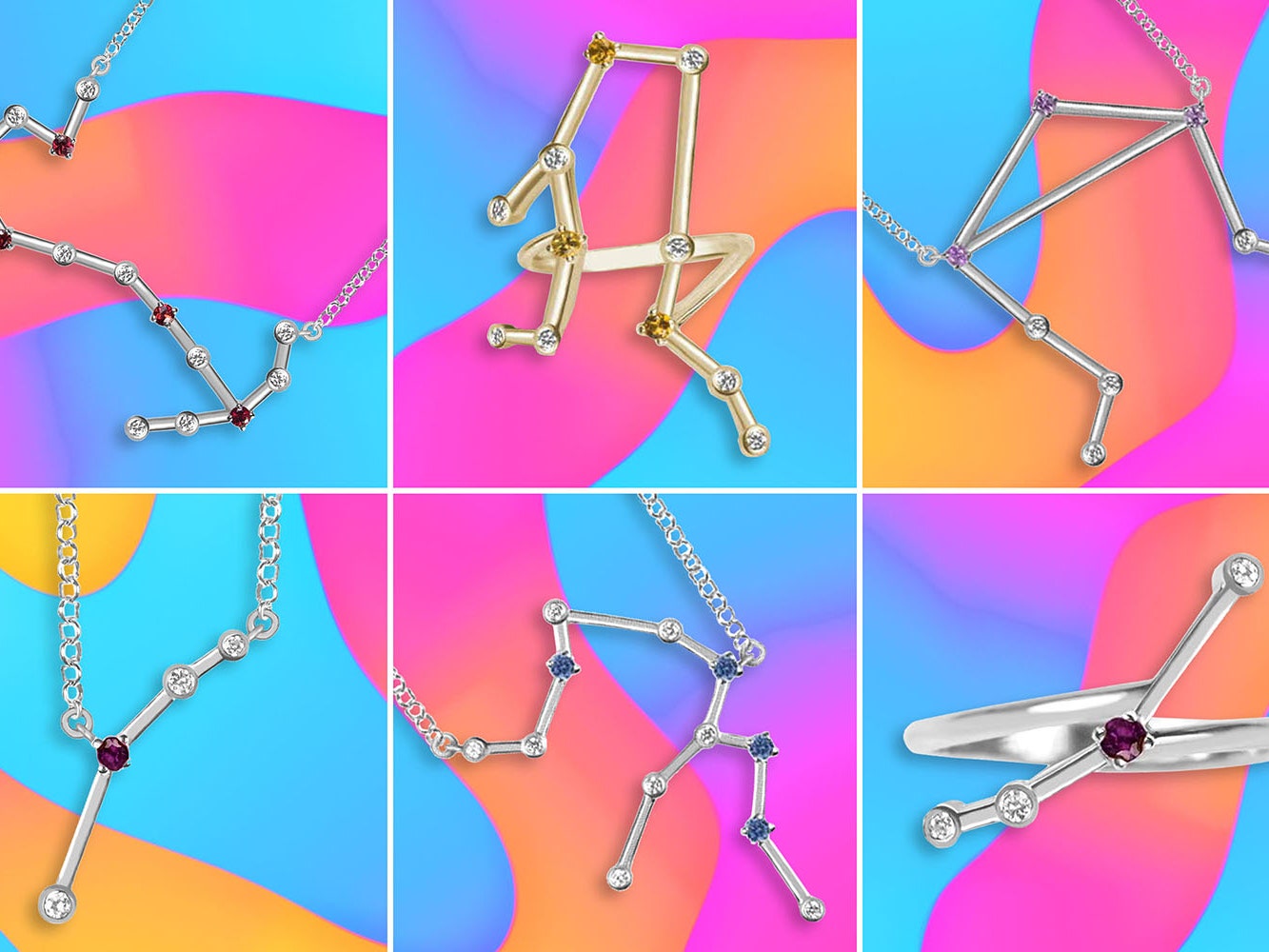 Аксессуары дня: подвески и кольца с созвездиями знаков зодиака GEOMA Jewelry