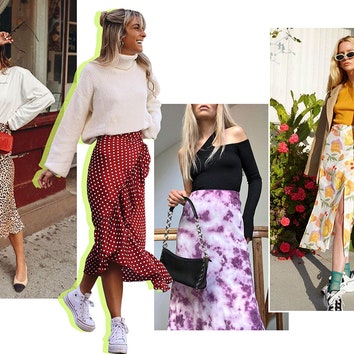 Самые красивые юбки из Instagram &#8211; атласные, с фруктовым принтом и узором тай-дай