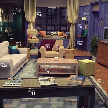 Ikea повторила интерьеры гостиной из «Друзей», «Симпсонов» и других сериалов
