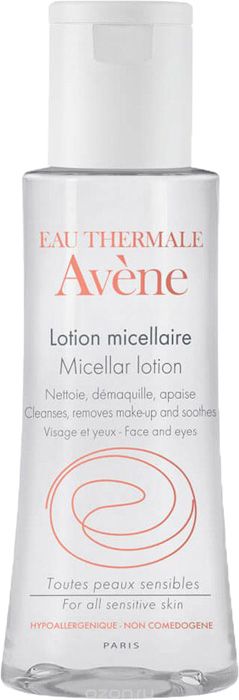 Мицеллярный лосьон дляnbspочищения кожи иnbspудаления макияжа Eau Thermale Avène.