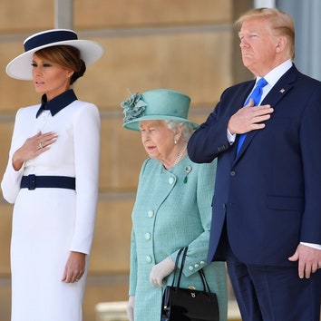 Дональд и Мелания Трамп посетили Букингемский дворец и встретились с королевой