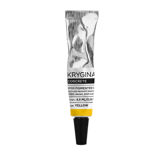 Мультифункциональный насыщенный кремовый пигмент Concrete Yellow Krygina Cosmetics.