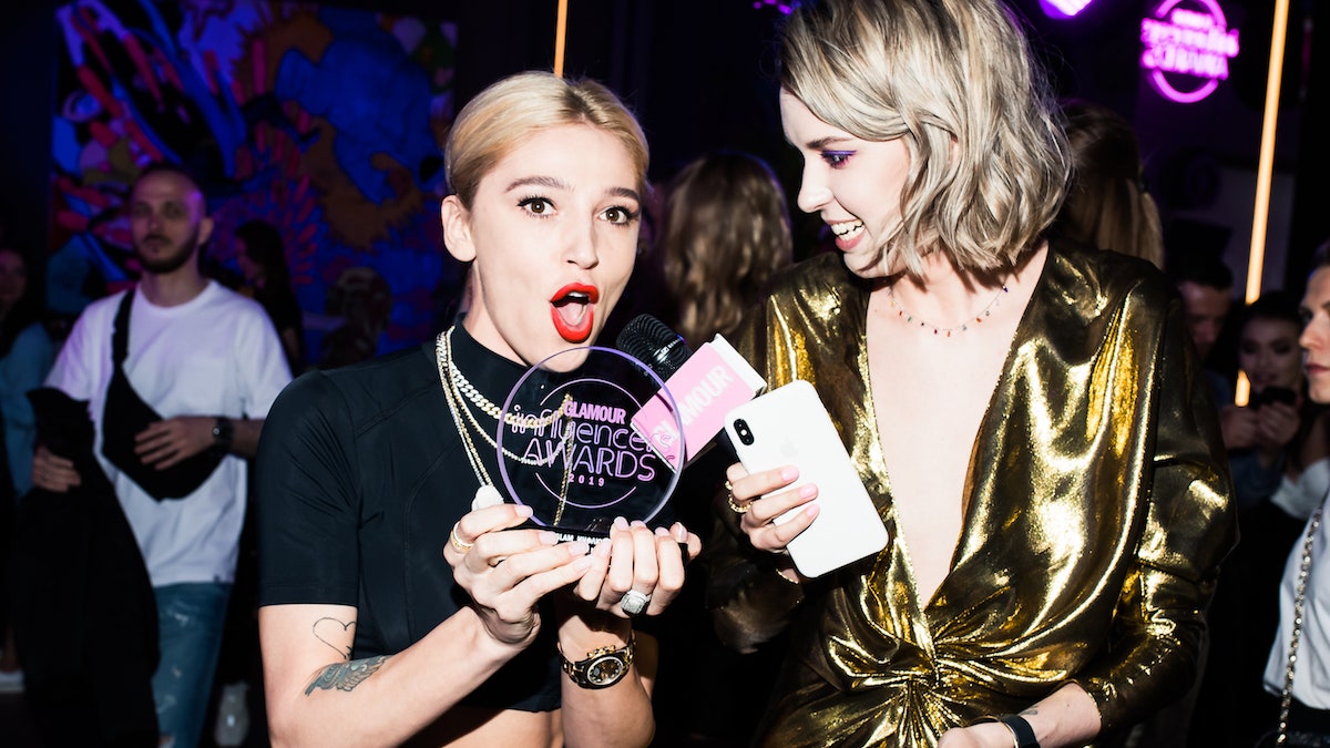 Glamour Influencers Awards 2019 фото с церемонии вручения премии