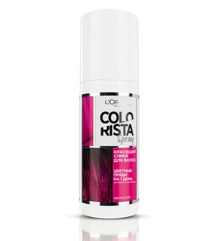 Спрей для волос Colorista Spray оттенок «Фуксия» LOral Paris.