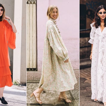 Без акцента на талии: как платье-балахон стало самой модной вещью сезона