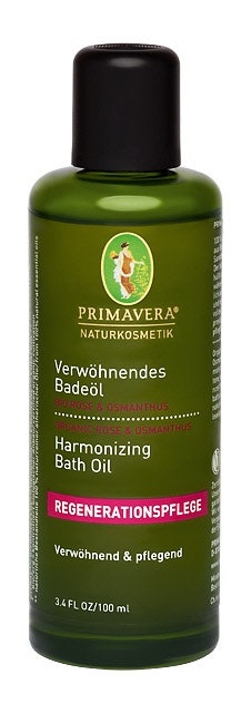 Масло для ванны с органическими экстрактами розы и османтуса Harmonizing Bath Oil 1700 руб. Primavera.