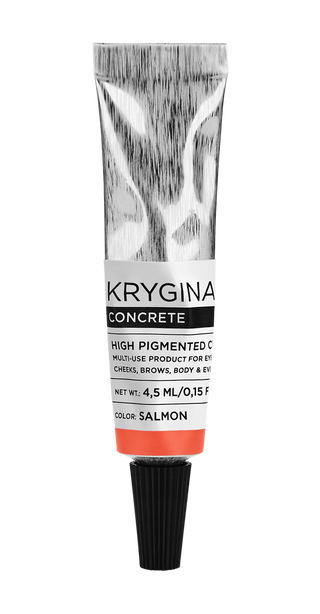 Кремовый пигмент Concrete оттенок Salmon Krygina Cosmetics.