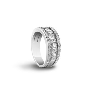 Кольцо Belle epoque белое золото бриллианты 599 000 руб. Damiani.