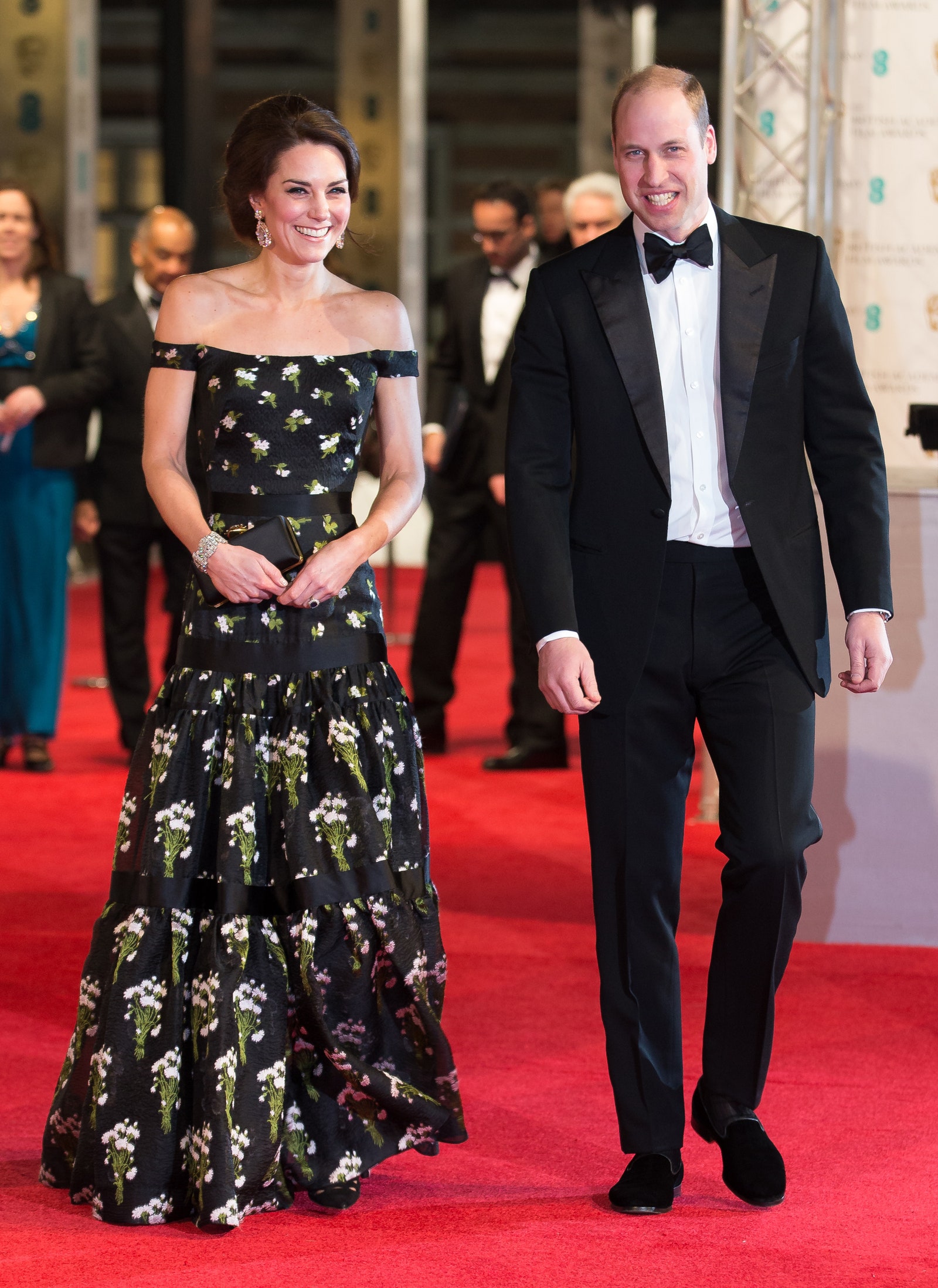 Кейт Миддлтон и принц Уильям на церемонии BAFTA 2017