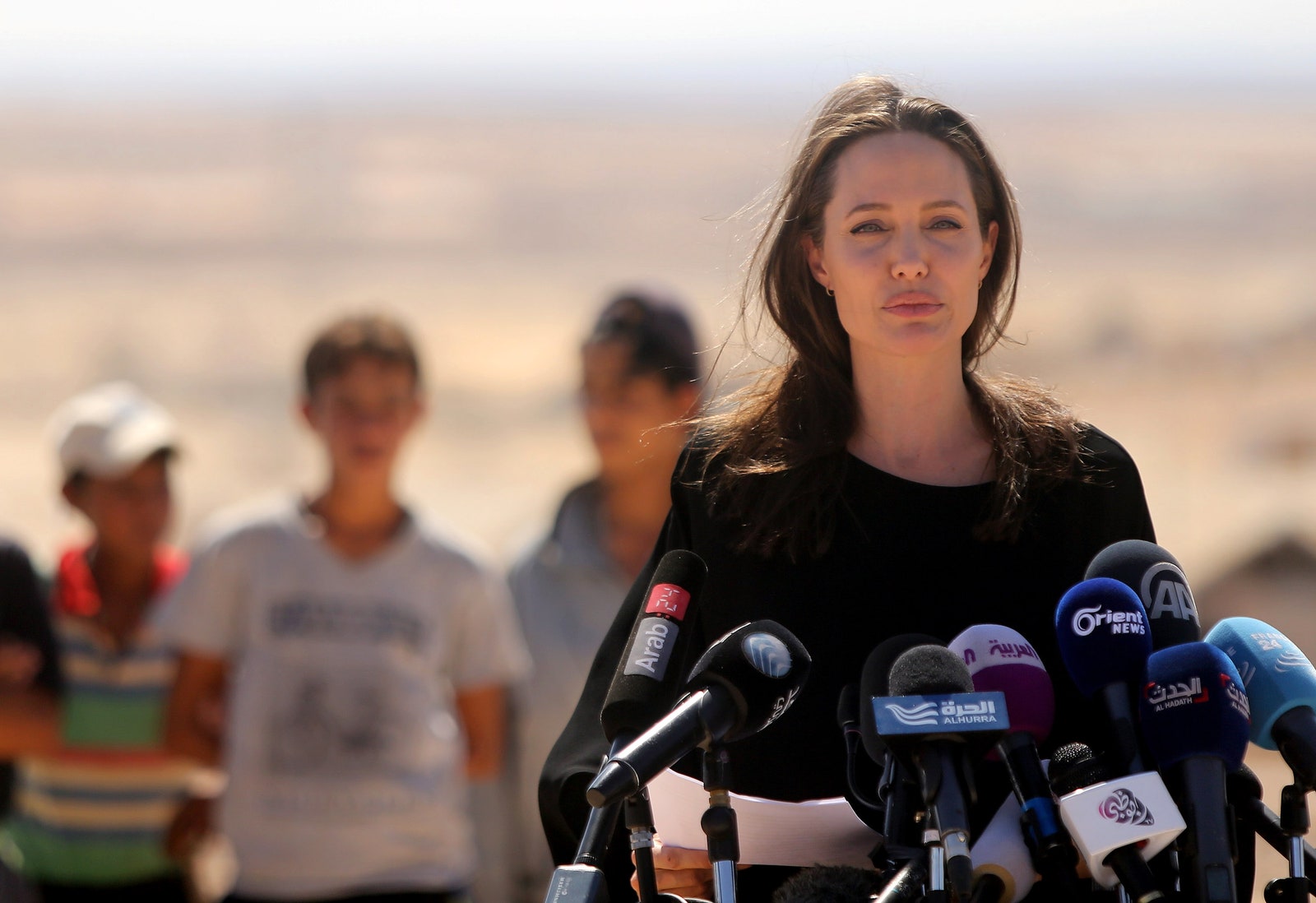 Анджелина Джоли в Иордании
