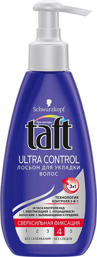 Лосьон для укладки волос Ultra Control Taft.