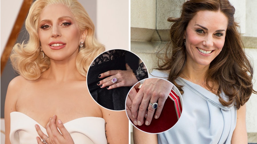 У Леди Гаги такое же помолвочное кольцо как у Кейт Миддлтон фото