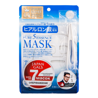 Тканевые маски с гиалуроновой кислотой Japan Gals.