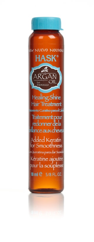 Восстанавливающее и придающее блеск масло для волос с экстрактом арганы Hask.