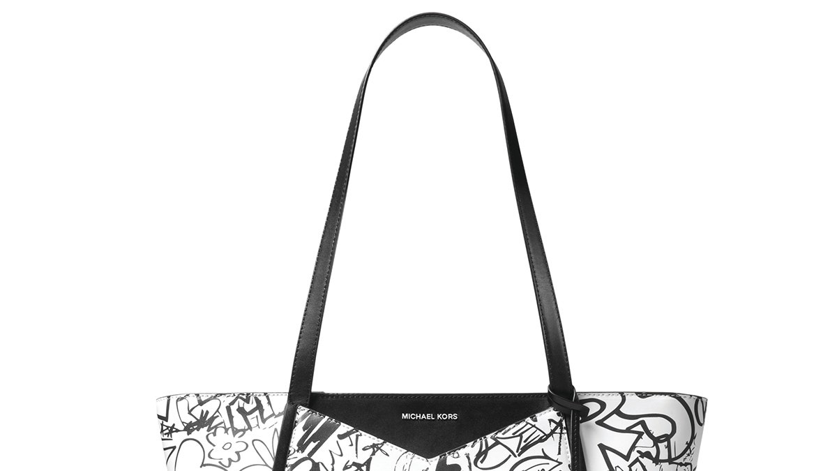 michael kors graffiti tote